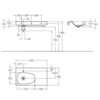 Geberit Citterio 500.548.01.1 Раковина с полкой 90x50см, белый