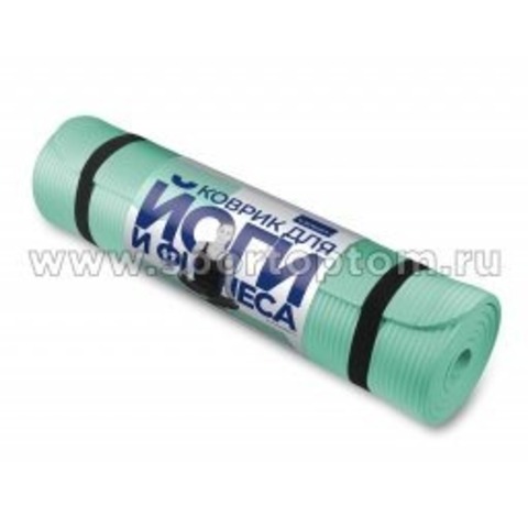 Коврик для йоги и фитнеса INDIGO NBR 173*61*1,5 см Салатовый