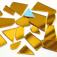 Зеркала акриловые пришивные купить золотые Gold дешево