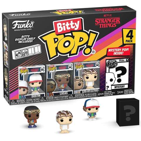Funko Bitty POP! Stranger Things (Dustin + Lucas + Eleven + Mystery) 4PK