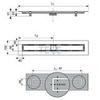 TECE TECEdrainline 651200 Душевой лоток свободностоящий 120