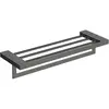Boheme 10737-SGM Полка для полотенец Qubic Shine Gun Metal
