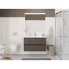 BelBagno UNO-1000-2C-SO-СO База под раковину подвесная с фрезерованными ручками по всей длине фасада с двумя выкатн. ящ., Бежевый матовый, 1000x455x608