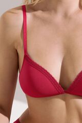 Бюстгальтер с треугольными чашками без косточек LISCA HONEY 60517 Красная ягода