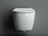 Ceramica Nova Pearl CN8001 Подвесной унитаз c ультра тонким сидением с функцией плавного закрытия, цвет: белый