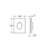 GROHE Skate Air 38564000 Клавиша смыва для унитаза