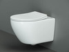 Ceramica Nova Pearl CN8001 Подвесной унитаз c ультра тонким сидением с функцией плавного закрытия, цвет: белый