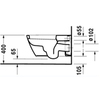Duravit Starck 2 2533590000 Унитаз подвесной 620х375хh335 для Sensowash 611000, 610001, цвет: белый