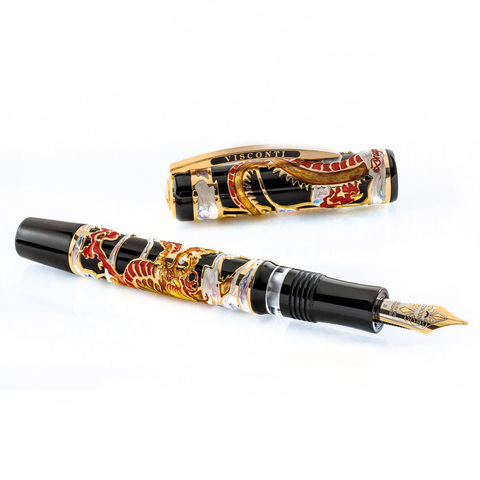Перьевая ручка Visconti Dragon 2012 LE Black and Red GT (Vs-648-02F)