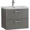 BelBagno DUE-600-2C-SO-SAT-P DUE База под раковину подвесная с двумя выкатными ящиками, Сатин, 606x423x500