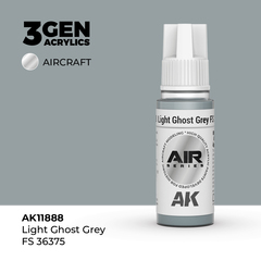 Акриловая краска AK Interactive Light Ghost Grey FS 36375 3GEN AIR, 18мл