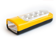 Фонарь Трофи 2 в1 TKB8L 8LED +1LED, пластик, 3xAA, полиб
