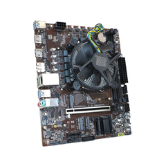 Материнская плата с процессором BaseTech H610M, Socket1700, i5-12400, mATX, Retail, Socket1700, Intel UHD Graphics 730, 2xDDR4, PCIe3.0, 2xM.2, GLAN, M.2 WiFi, 4xUSB2, 6xUSB3, 2xHDMI, DP, кулер CPU (BT-H610M-12400)