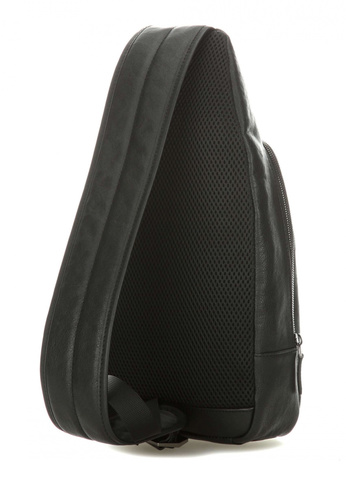 Рюкзак слинг Piquadro Black Square, чёрный, кожа натуральная (CA4827B3/N)