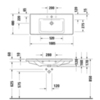 Duravit D-Neo 23671000001 Раковина накладная 1005х480 мм, с переливом, с 1 отв. под смеситель, с WonderGliss, цвет: белый