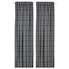 Комплект штор IKEA HAGGVECKMAL, Темно-серый, 145х250 см, 2 шт