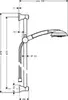 Hansgrohe Raindance Classic 27843000 Душевой гарнитур 100 AIR 3 jet