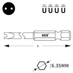 Бита Spanner SP 2,6 х75мм S2 1шт SGS 6375-U2.6