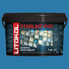 Затирка швов эпоксидная Litokol Starlike Evo S.340 Blu Denim, 1 кг