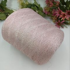 Sequin Lurex люрекс с пайеткой 3000м/100гр 005 Розовый кварц, пайетка галографическая