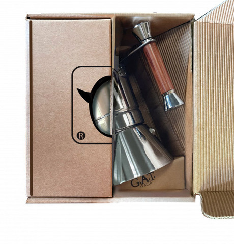 Кофеварка гейзерная G.A.T. VIP WOOD 231006 300ml индукция, нерж. Сталь