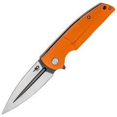 Фото Складной нож Bestech Knives Fin, сталь 14C28N, рукоять G10, оранжевый