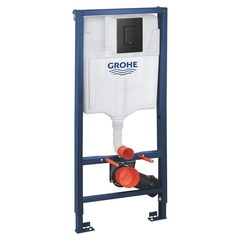 Система инсталляции для унитаза GROHE Solido 5 в 1 с панелью смыва Even, фантомный черный (1000046)