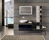 Geberit Citterio 500.560.JJ.1 Тумба для раковины 88.4x54.3x50.4см, черный / глянцевое стекло, темный дуб / меламин, структура дерева