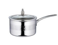 Ковш 18см (3.0л), стеклянная крышка с декорированной ручкой, RUFFONI Omegna арт. VPA1811Z Ruffoni