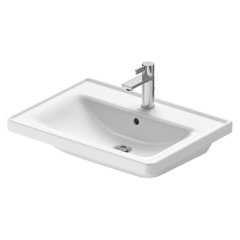 Duravit D-Neo 23676500001 Раковина накладная 650х480 мм, с переливом, с 1 отв. под смеситель, с WonderGliss, цвет: белый фото