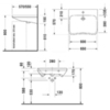 Duravit DuraStyle 2329650000 Раковина с переливом