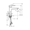 Hansgrohe Metropol 32506000 Смеситель для раковины однорычажный с донным клапаном