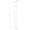 Gessi Ingranaggio 54137#031 Шланг Darkflex, длина 1,50 м, цвет: хром