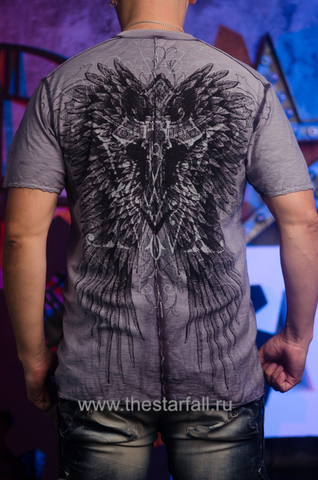 Affliction | Футболка мужская NEGATIVE IMPACT TEE A2391 спина