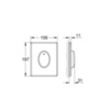 GROHE Skate Air 38564SH0 Клавиша смыва для унитаза