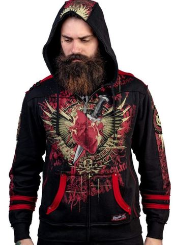 Wornstar | Худи мужское REVENGE W101 с цветными принтами перед