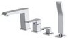 BelBagno Arlie ARL-VIM4-CRM Смеситель на борт ванны однорычажный с ручным душем, цвет: хром