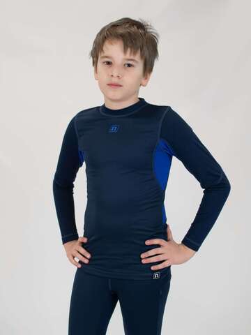 Детский комплект спортивного термобелья с ветрозащитой Noname JR Arctos 24 WS navy