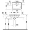 Duravit D-Neo 23676500001 Раковина накладная 650х480 мм, с переливом, с 1 отв. под смеситель, с WonderGliss, цвет: белый