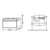 Jacob Delafon Terrace EB1186-G98 Тумба под раковину 80x48x38 см