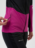 Премиальный костюм для лыж и зимнего бега Nordski Hybrid Pro Warm 2.0 Fuchsia/Black женский