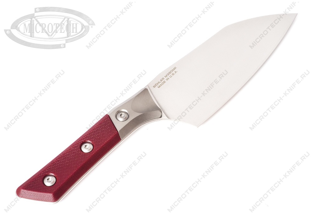 Нож Microtech Kitchen Santoku Bolster Merlot G-10 3200B-10MR
