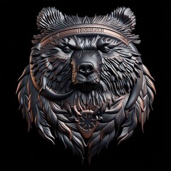 Силиконовый молд № 527 Медведь славянский оберег