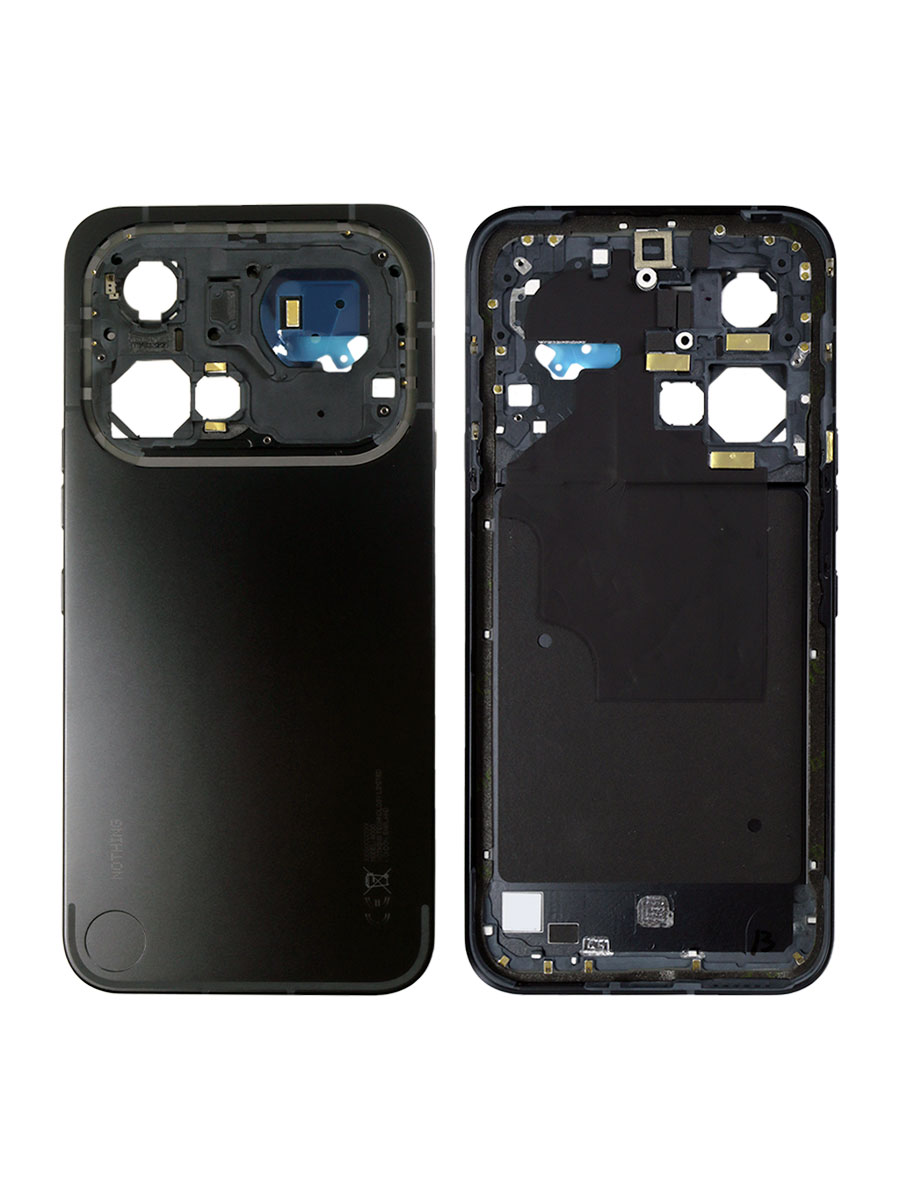 Задняя крышка для Nothing Phone (4a) Pro без стекла камеры, черная (Black)