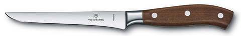 Нож кухонный Victorinox Grand Maitre (7.7300.15G) стальной обвалочный лезв.150мм прямая заточка дерево подар.коробка