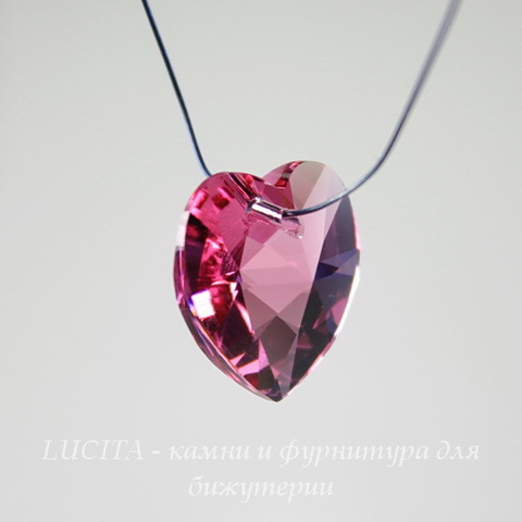 6228 Подвеска Сваровски Сердечко Rose (14,4х14 мм) ()