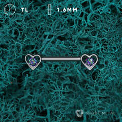 Штанга Love Mini Mystic Topaz Б/Р 1.6мм