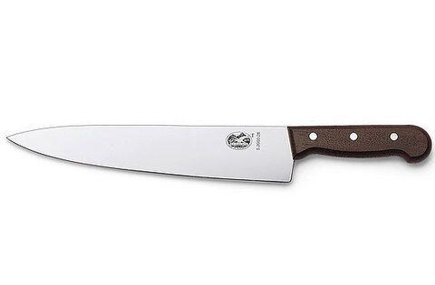 Нож Victorinox разделочный, лезвие 25 см, дерево (5.2000.25)