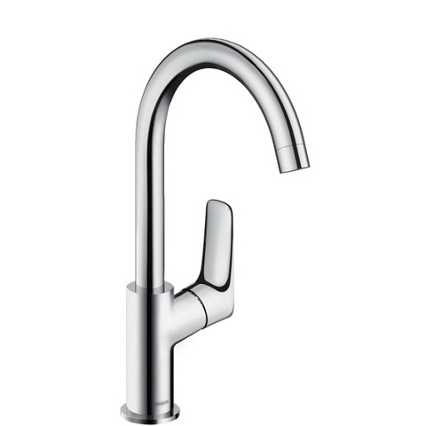 Hansgrohe Logis 71130000 Смеситель для раковины с высоким изливом и донным клапаном
