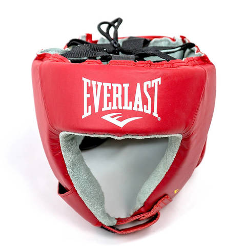 Шлем открытый кожаный USA Boxing Everlast